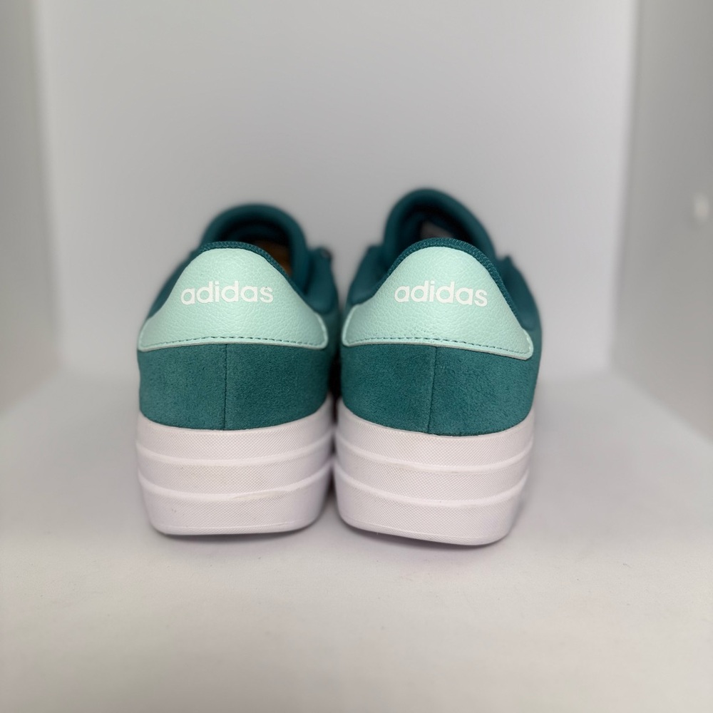 Adidas Women's VL Court Aqua Sneaker, Size 4 1/2 - Picture 7 of 9